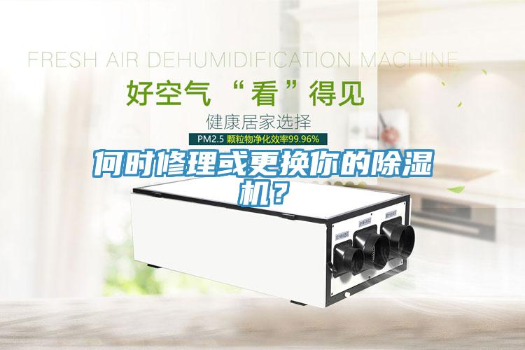 何時修理或更換你的除濕機？