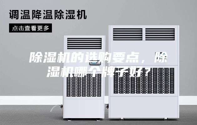 除濕機的選購要點，除濕機哪個牌子好？